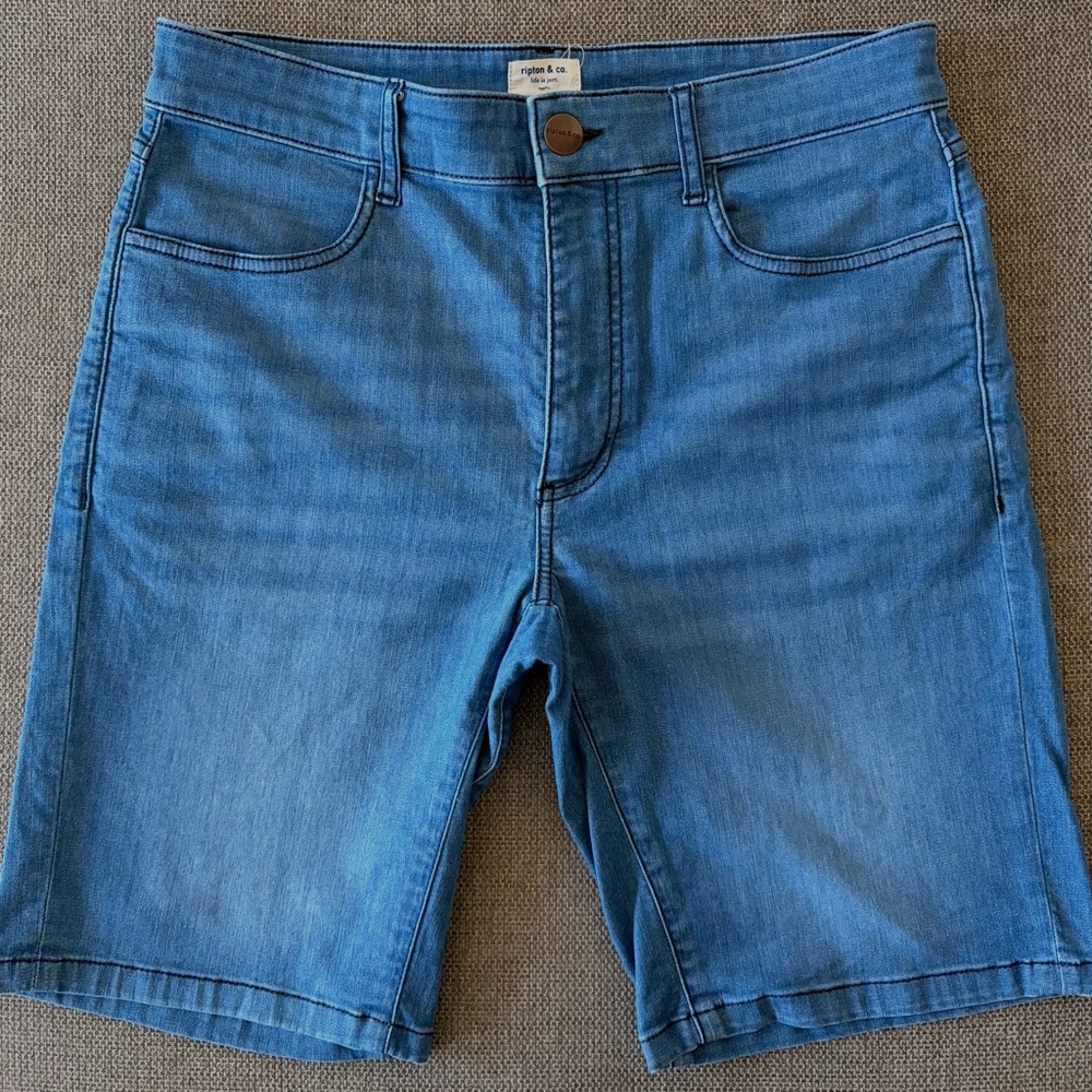 Stylish Denim Blue Jean Shorts for Men